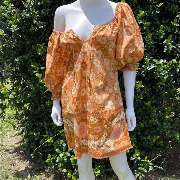 💋NWT SPELL & The Gypsy Collective Anne BoHo 70’s Tunic Dress - Picture 9 of 16